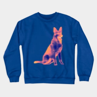 colorful german shepherd Crewneck Sweatshirt